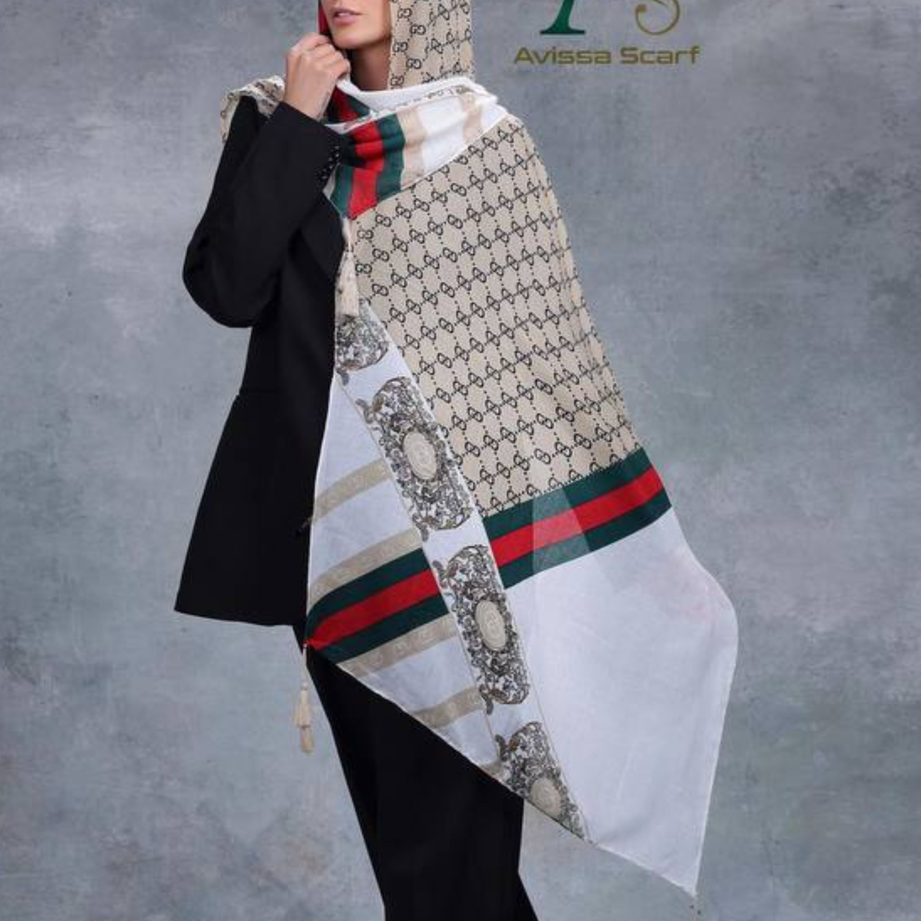 شال نخی منگوله دار2