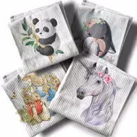 پک 4عدد دستمال آشپزخانه پنبه ای  مدل چند طرح 