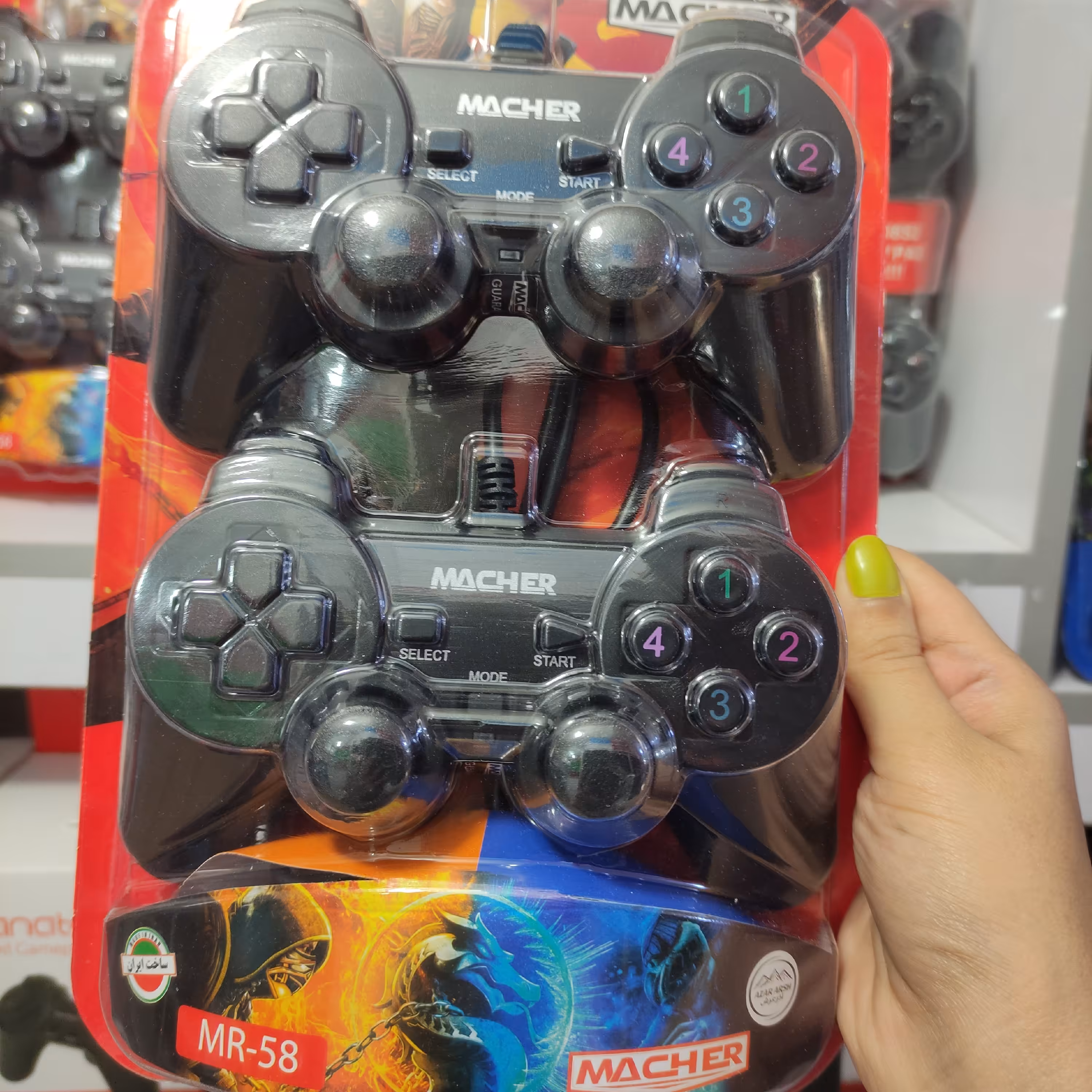 دسته بازی شوکدار جفتی MR_58 macher