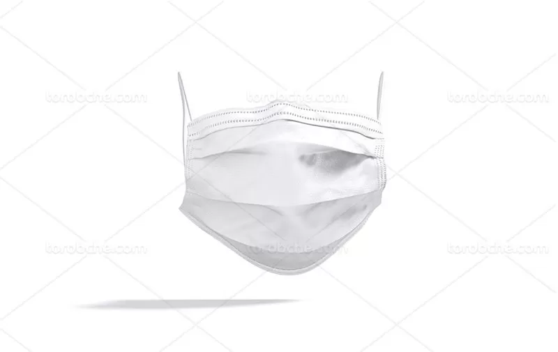 موکاپ ماسک پزشکی لایه باز | گرافیک با طعم تربچه