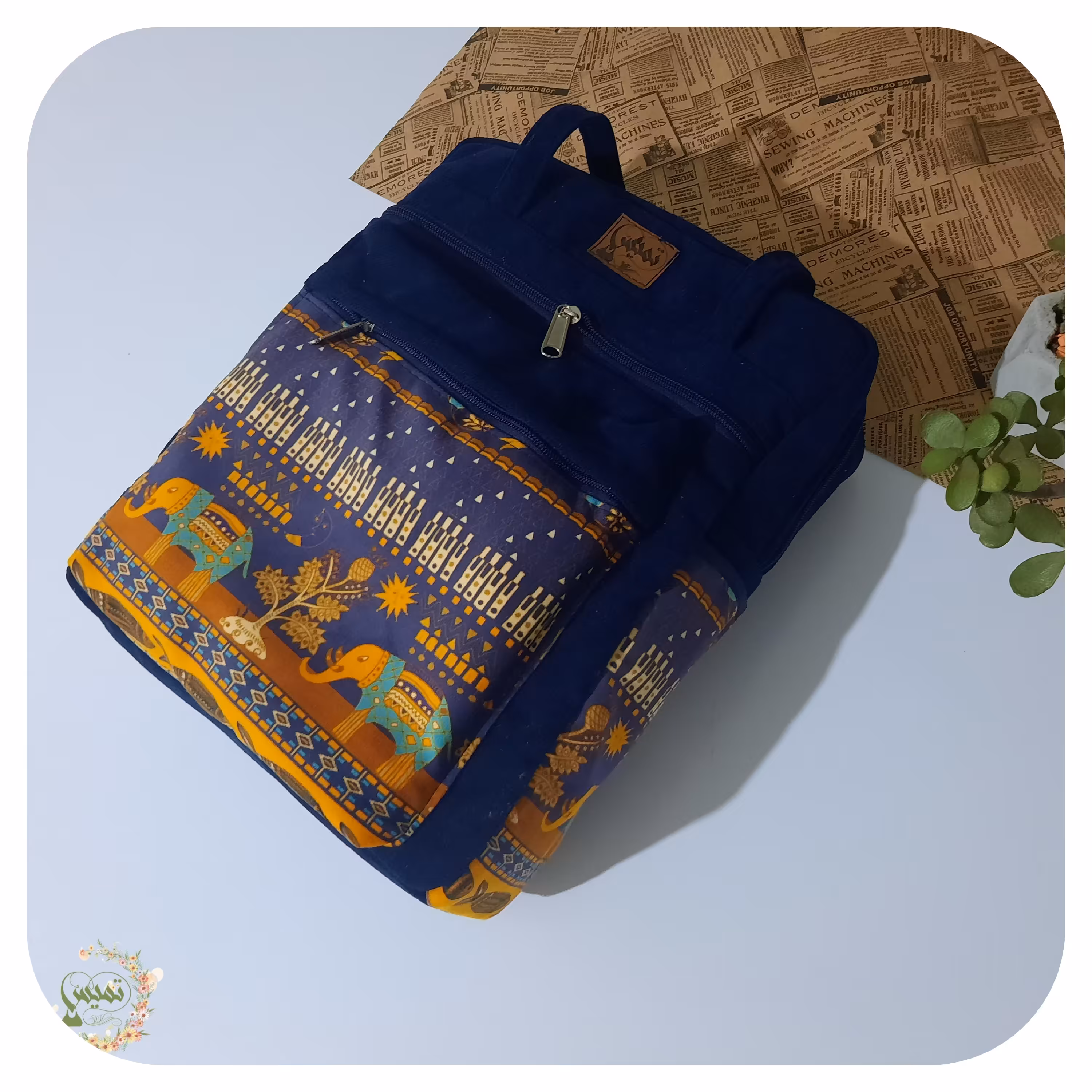 کوله مخمل طرحدار