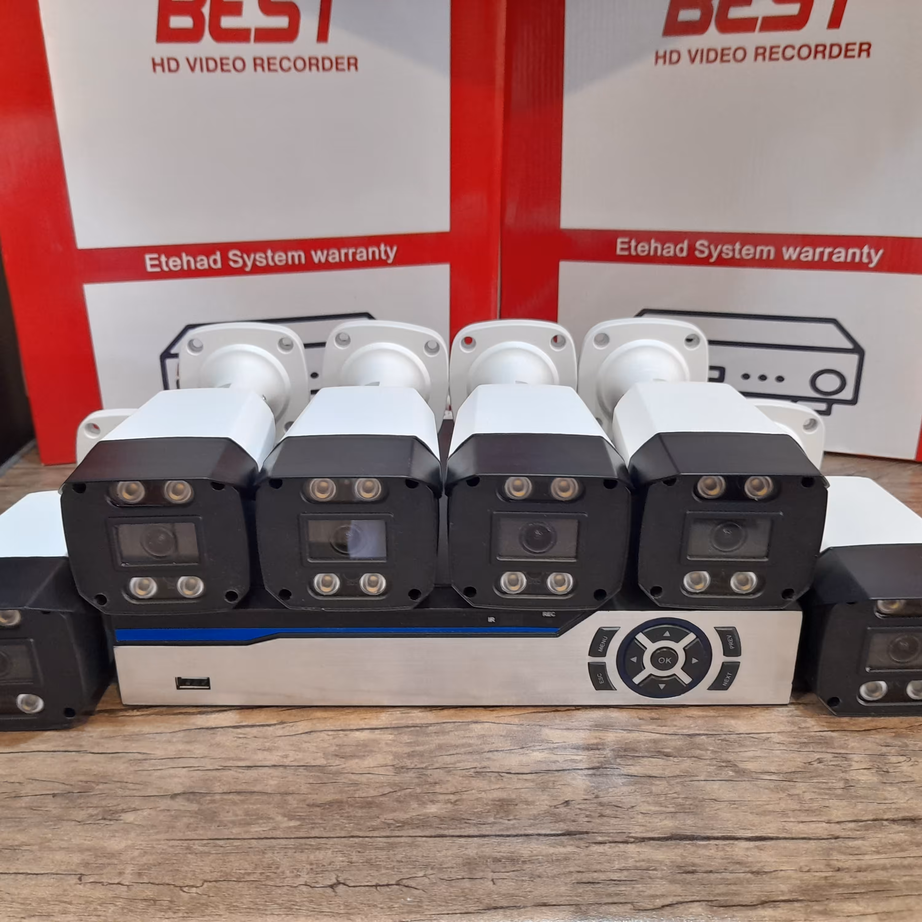 پک دوربین مداربسته 6عدد بالت دید در شب رنگی 2 مگا پیکسلی فول اچ دی