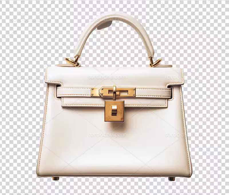 عکس PNG کیف سفید | گرافیک با طعم تربچه