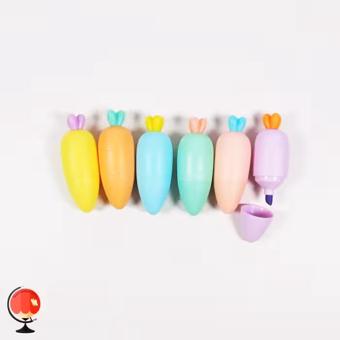 ماژیک هایلایتر فانتزی هویج 6 رنگ