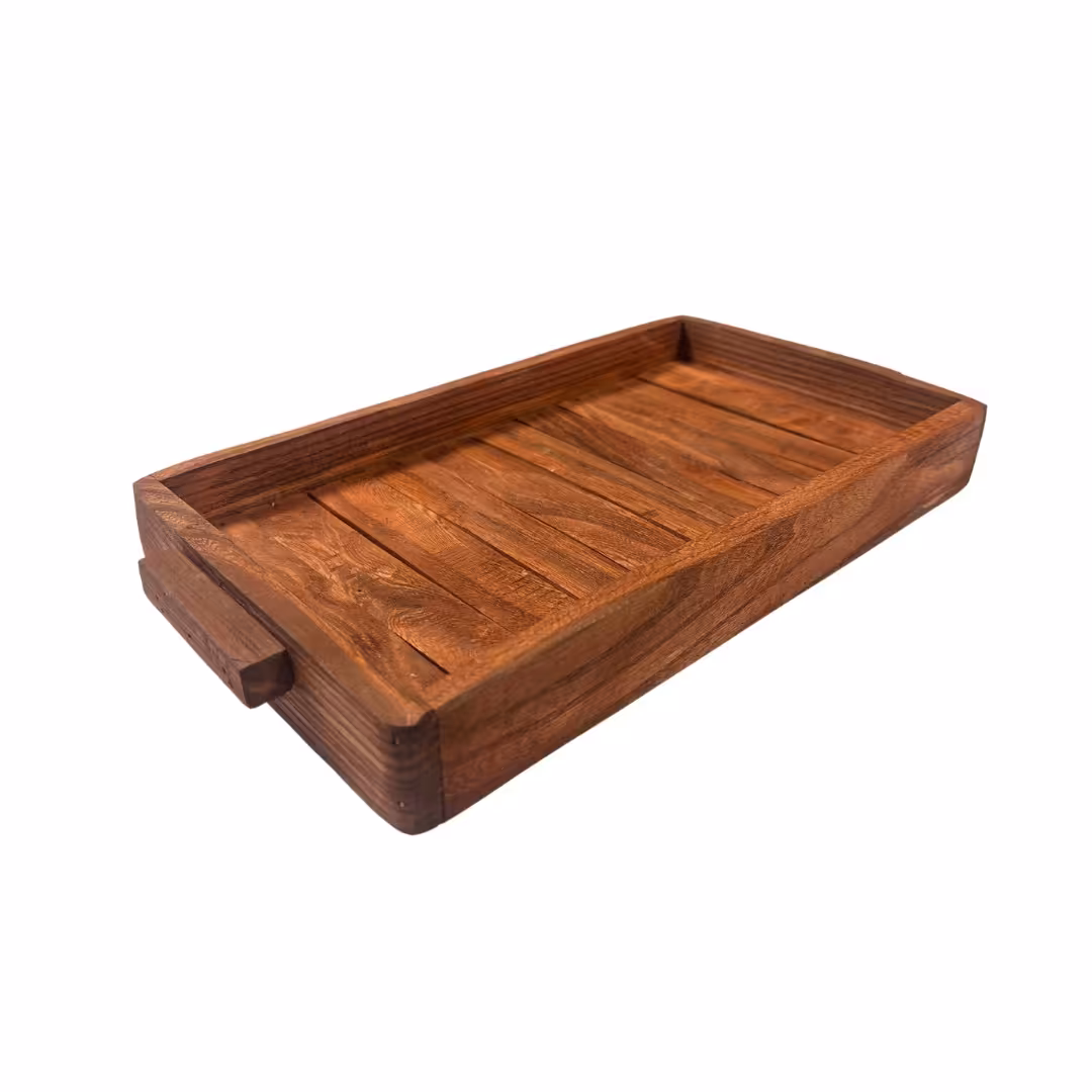 سینی مدل چوبی مستطیلی