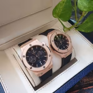 ساعتمچی مردانه و زنانه ست هابلوت صفحه مشکی HUBLOT