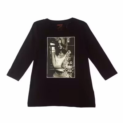 تیشرت آستین 3ربع دخترانه پیپرتس 10 تا 12 سال کد 5882