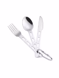 ست قاشق و چنگال و کارد اسنوهاک مدل SnowHawk Camp Cutlery 3 Piece Set SN-S122