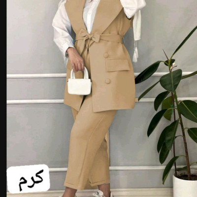 رویه زنانه کرپ مازراتی مدل وست وشلوارمازراتی مهتاب