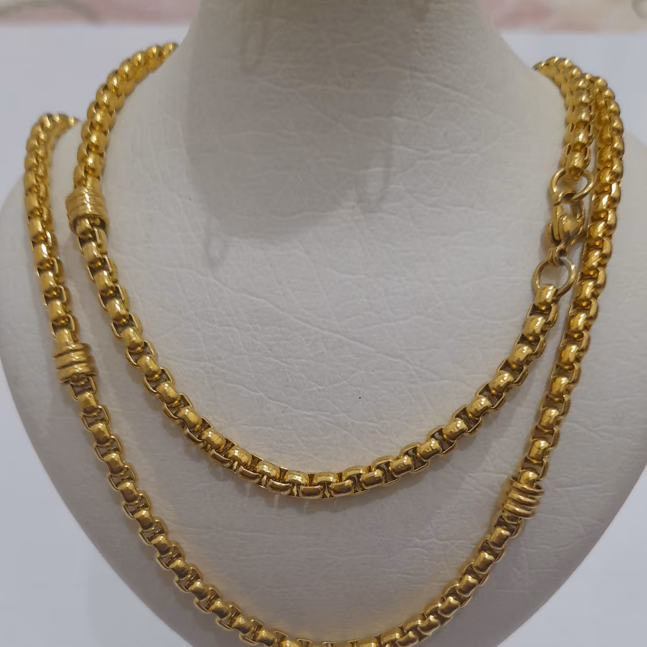 زنجیر استیل رنگ ثابت بافت فشرده