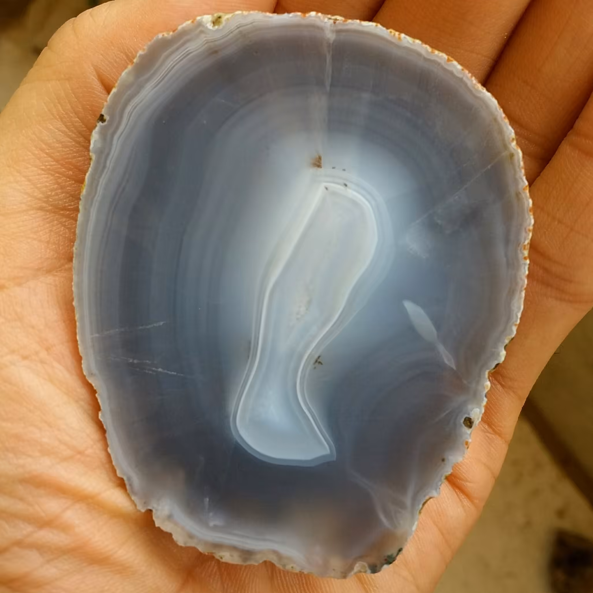 اسلایس سنگ راف عقیق سلیمانی 3بعدی شجر قاصدک دار محشر زیبا 100 در 100 طبیعی شاهکار خلقت با قابلیت ساخت چندین نگین دیدنی 