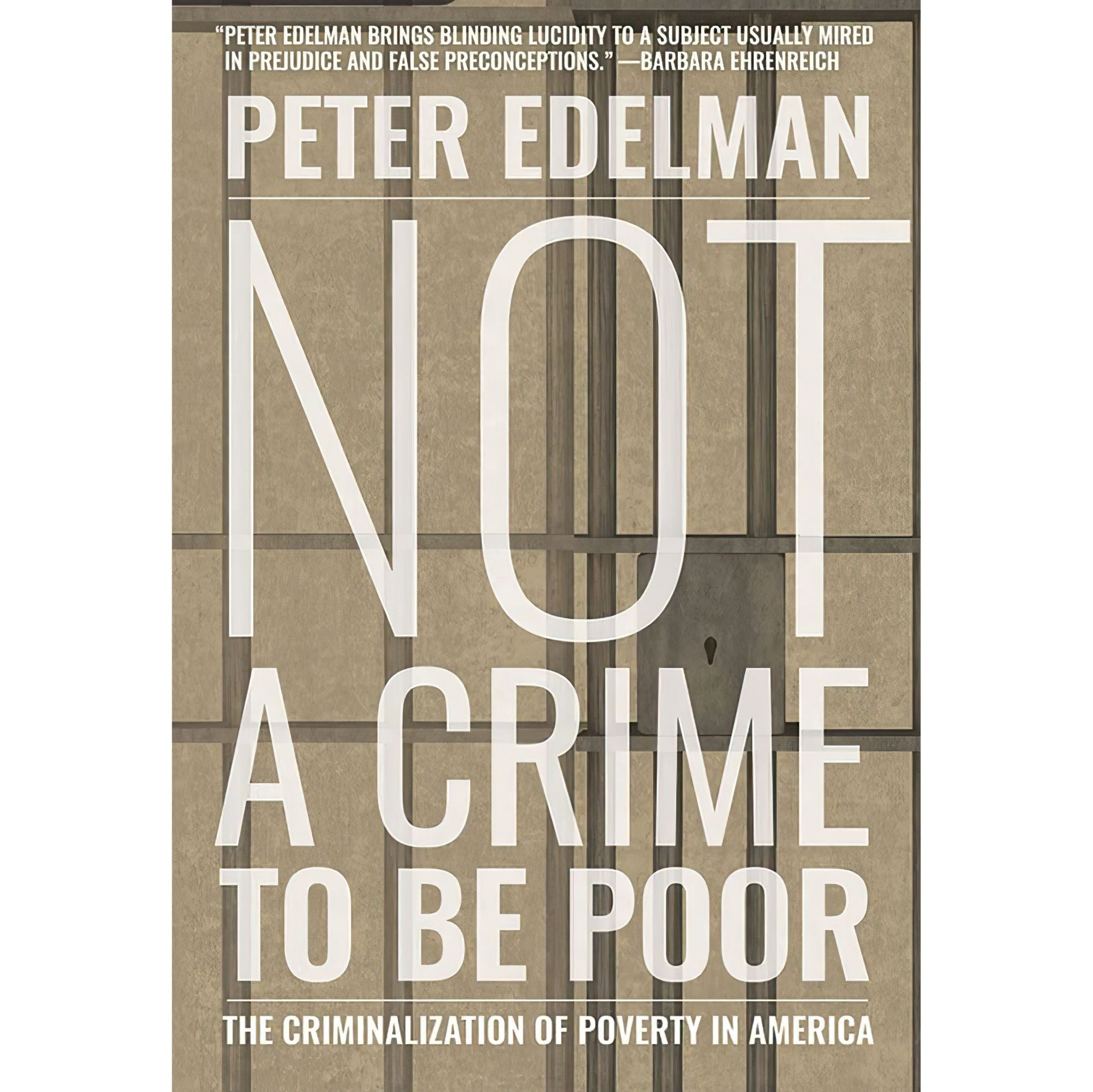 کتاب زبان اصلی Not a Crime to Be Poor اثر Peter EdelmanEric G Dove