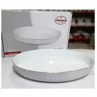 تابه بیضی لب طلا چینی لمون درجه یک 