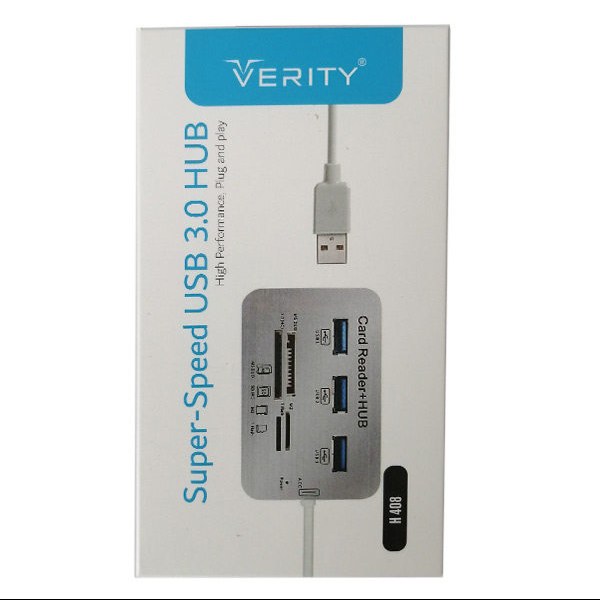 هاب 3 پورت USB 30 وریتی مدل H-408