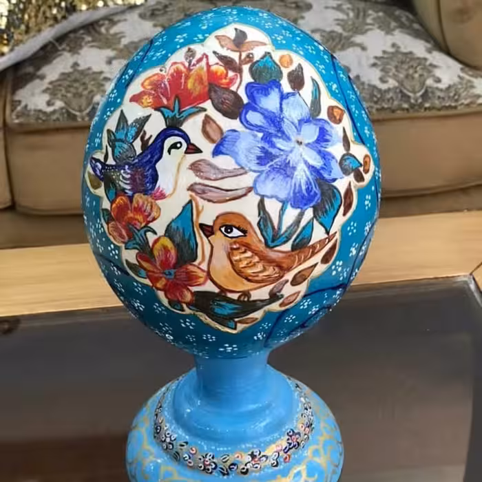 تخم شترمرغ گل و مرغ (پس کرایه)