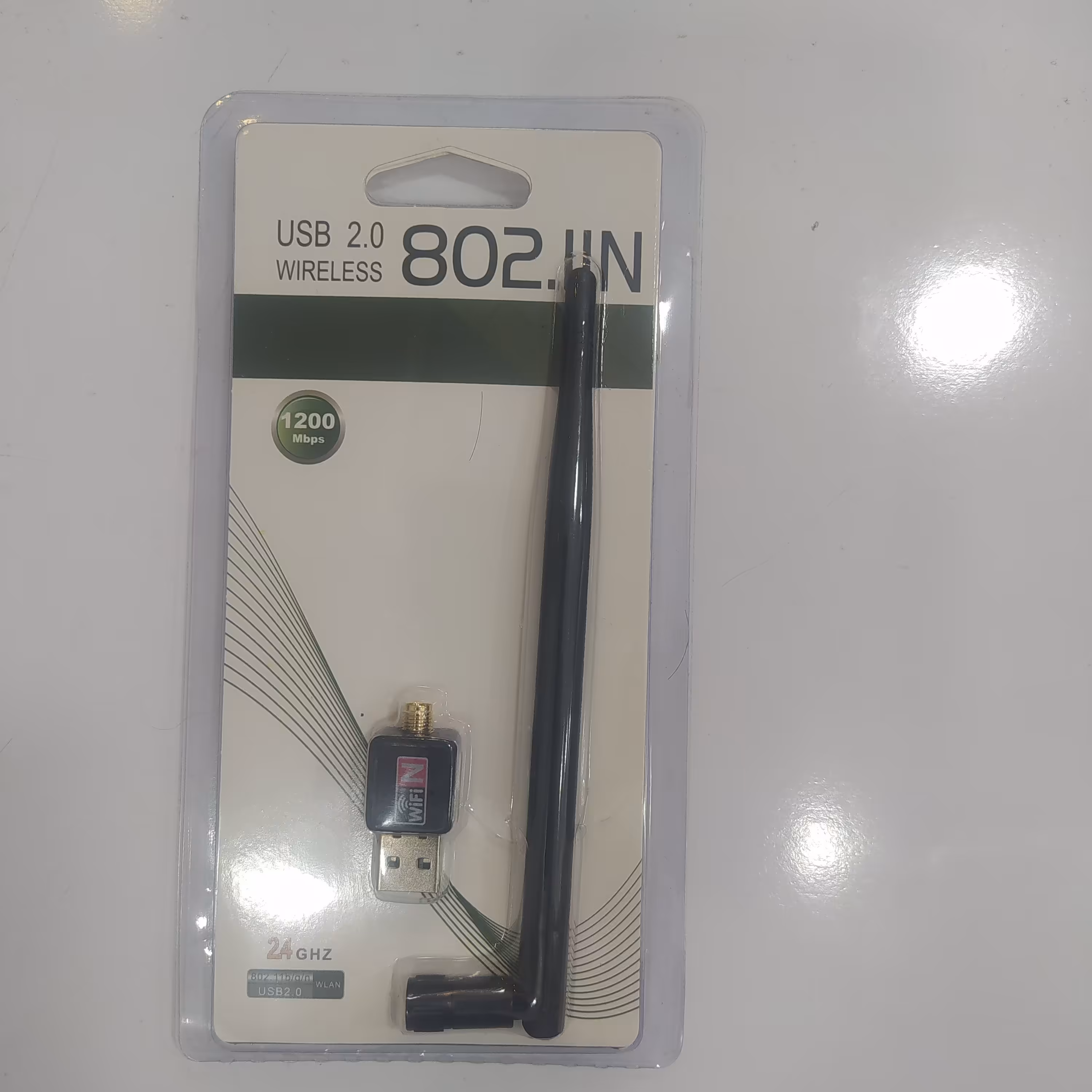 کارت شبکه USB  بی سیم مدل 802N آنتن بلند سرعت 1200 مگابایت بر ثانیه