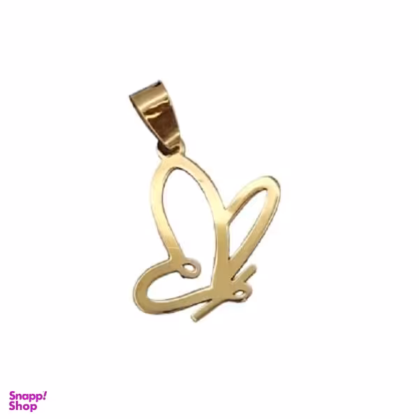 آویز گردنبند طلا 18 عیار زنانه شمیم گلد گالری مدل پروانه