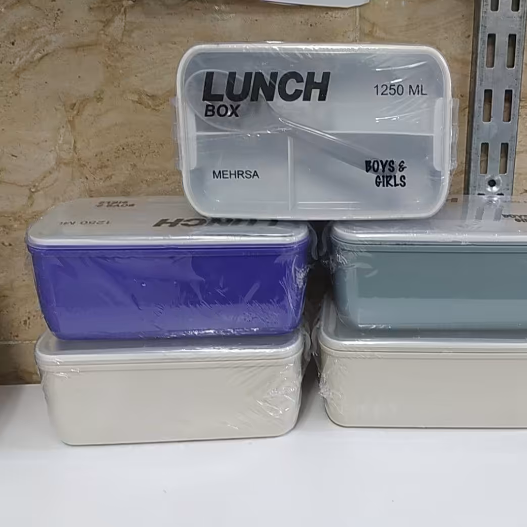 ظرف غذای کودک. کوهنوردی.مدارس دوطبقه قاشق دار