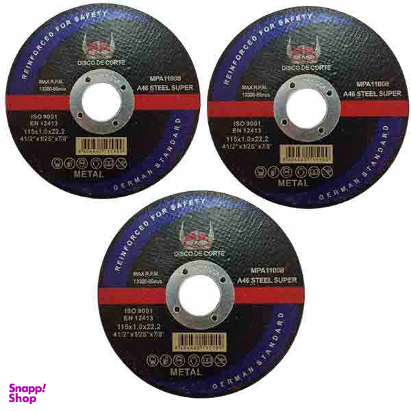 صفحه سنگ برش آهن مدل ps بسته 3 عددی