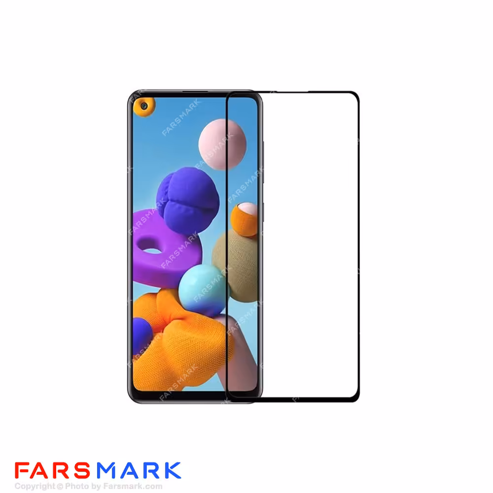 گلس تمام صفحه سامسونگ Samsung Galaxy A21