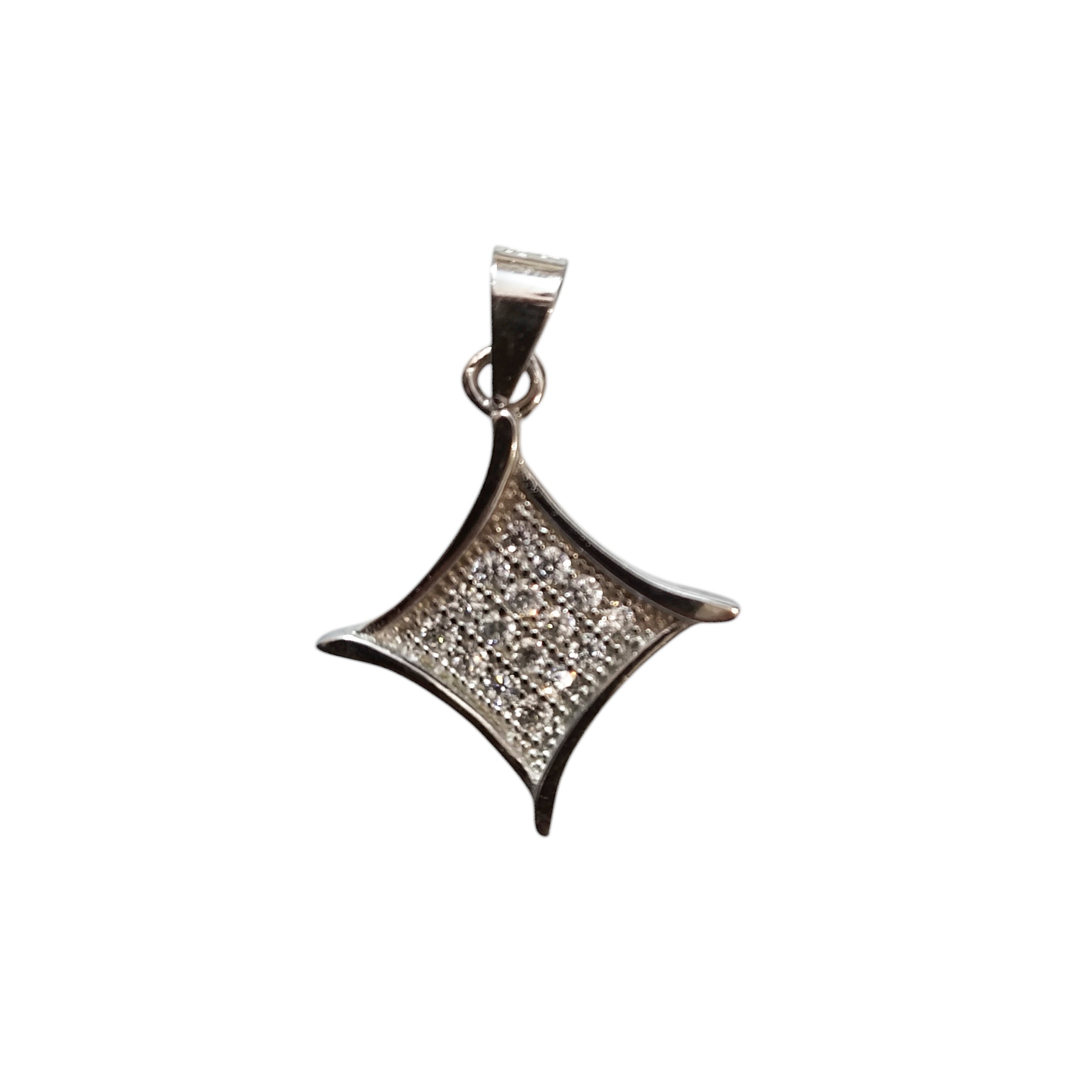 گردنبند لوزی نقره