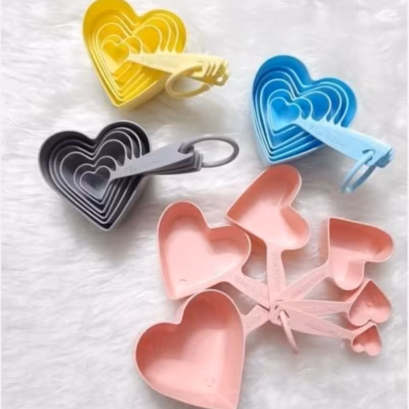 پیمانه 6تایی طرح قلب | amazonchi