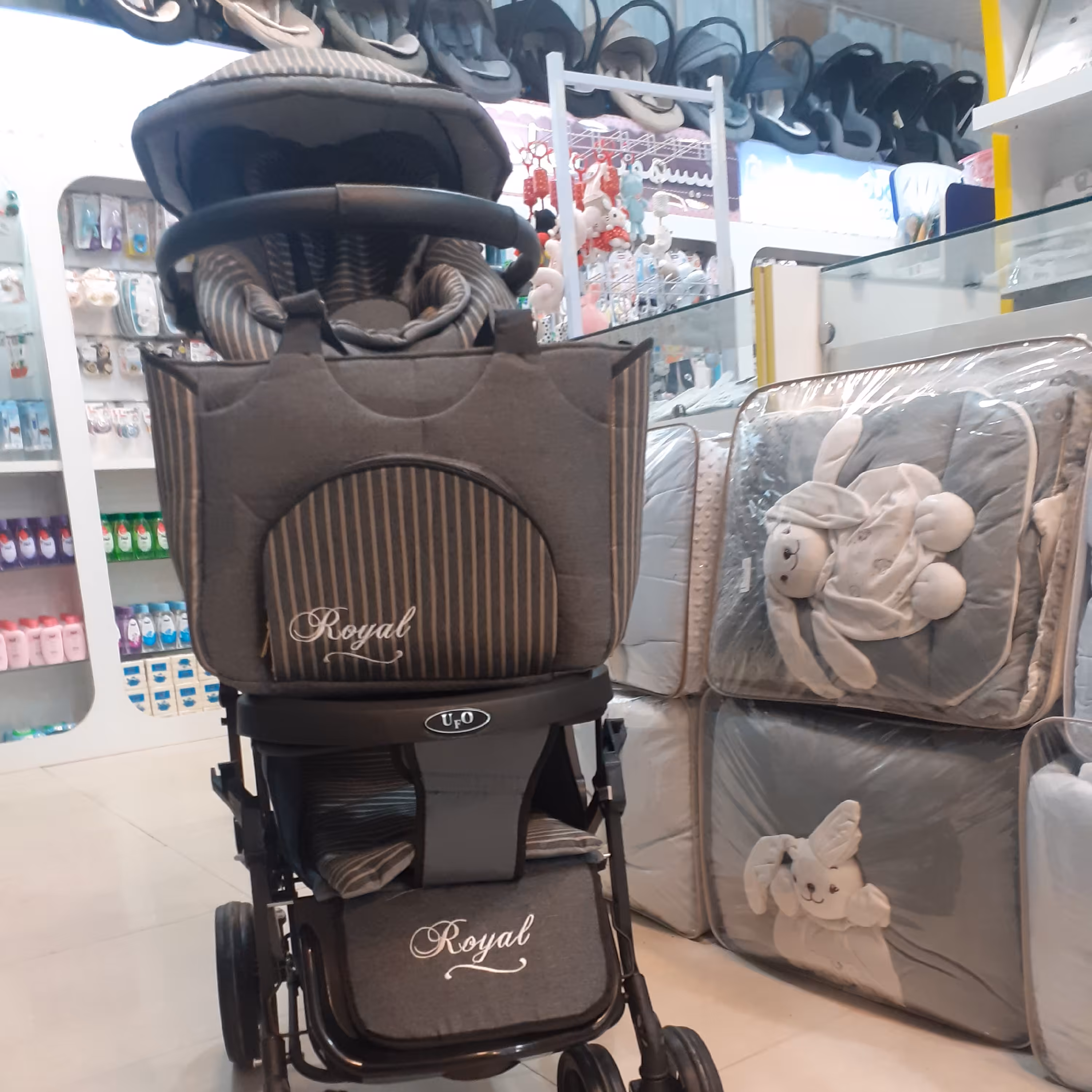 سیسمونی نوزادی سرویس کالسکه دلیجان 3تیکه ساک لوازم کریر  کالسکه  پارچه تاتی لند مارال ضد اب