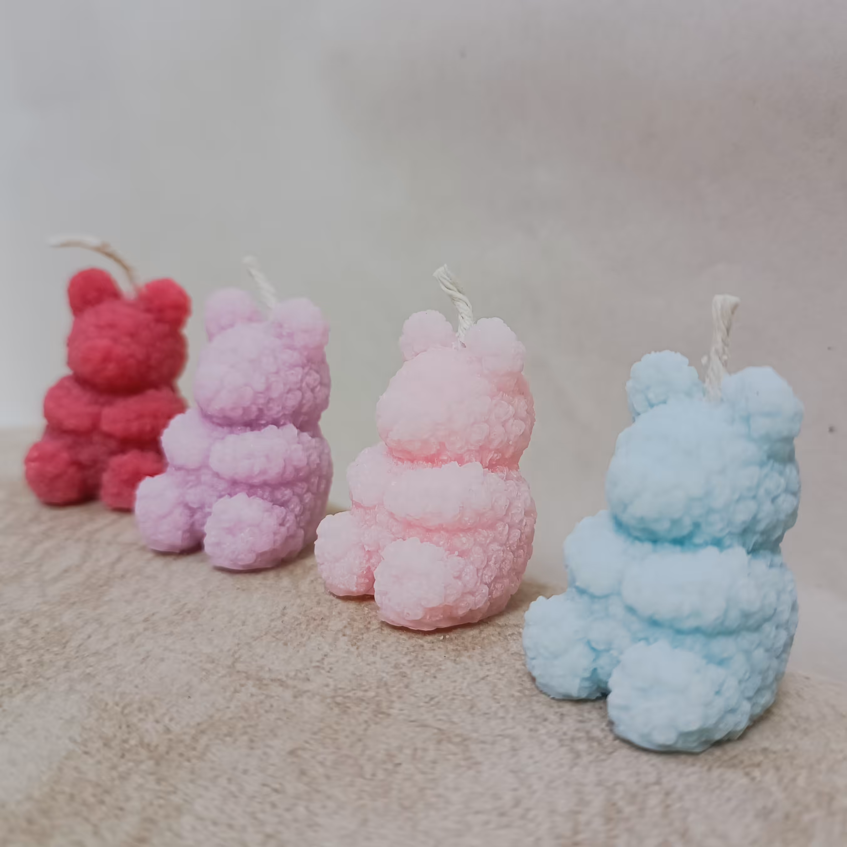 شمع تدی گل گلی کوچولو