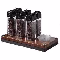 استند دوزینگ قهوه پایه چوب گردو MUVNA