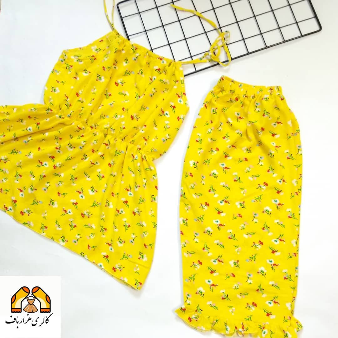تاپ شلوارک نخی