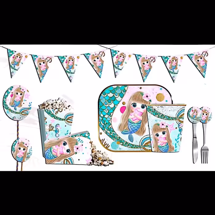 تم تولد پک 10 عددی تم پری دریایی