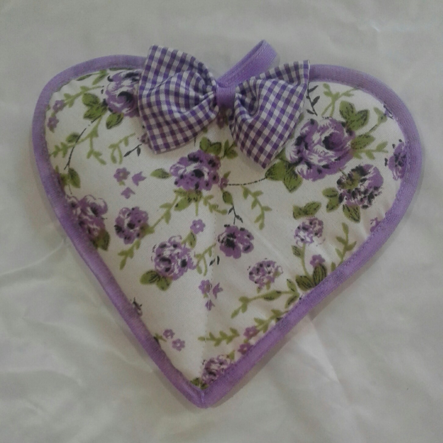 دستگیره پارچه ای رنگ بنفش اشپزخانه-جفتی 20000سرویس عروس- دوخت- سرویس اشپزخانه-دستگیره قلب