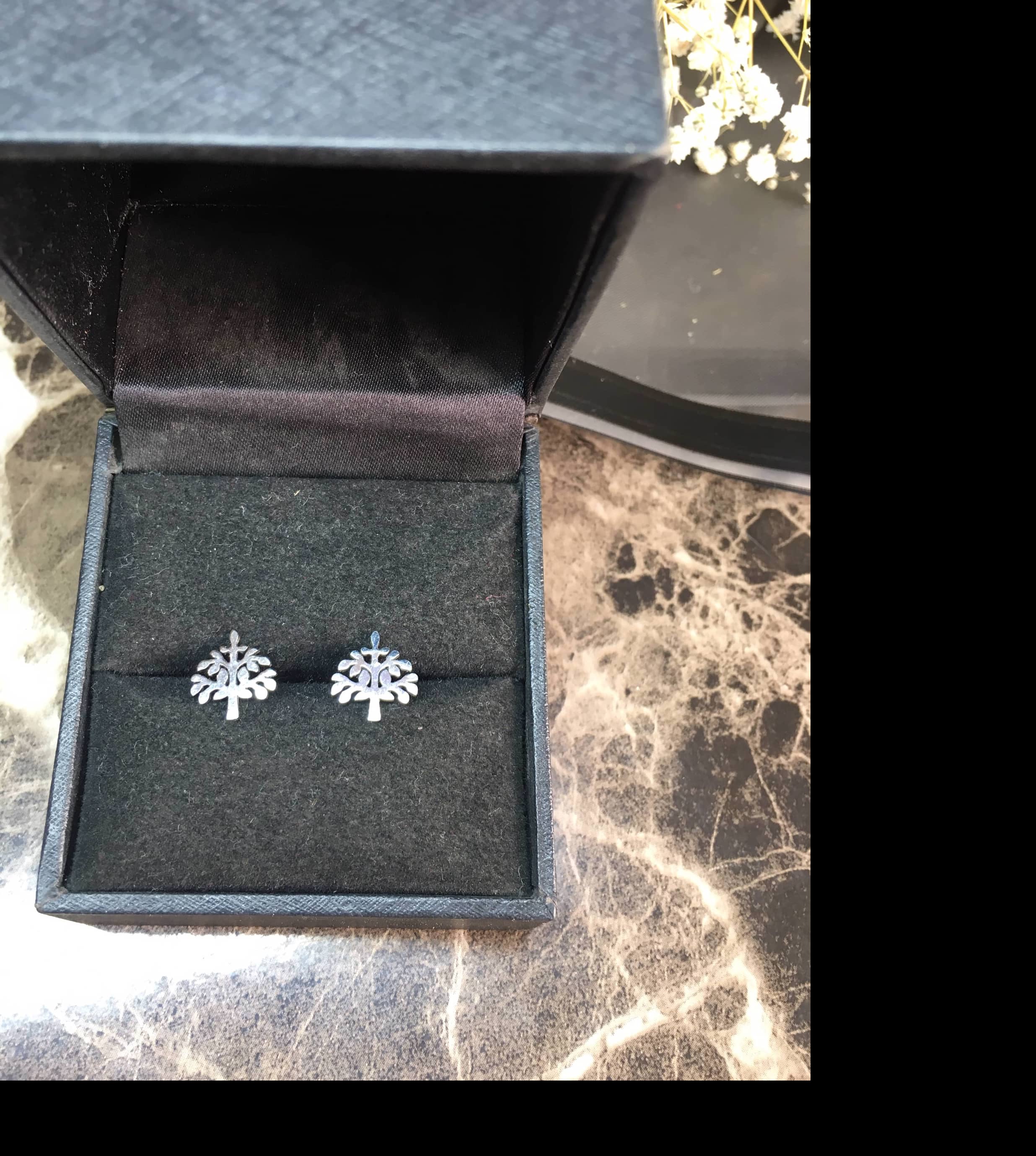 گوشواره استیل رنگ ثابت