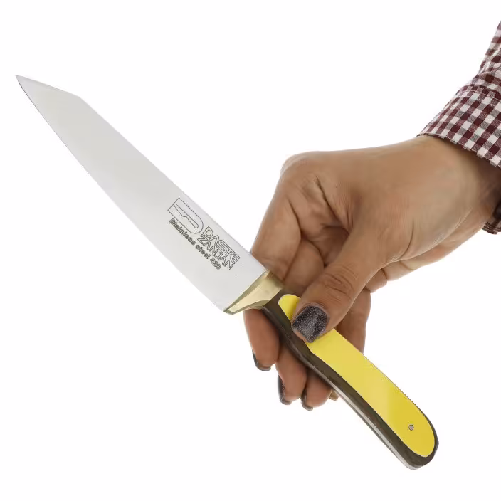 چاقوی مخصوص گوشت 26 سانتی دسته رزینی ثمین دست زنجان