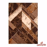 فرش ساوین طرح بنجامین شکلاتی