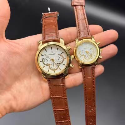 ست ساعت رومانسون بند چرمی