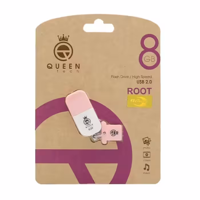 فلش مموری کوئین تک مدل Root USB2.0 ظرفیت 8 گیگابایت