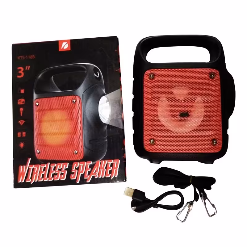 اسپیکر بلوتوثی مجهز به چراغ LED مدل KTS-1185