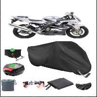 چادر موتورسیکلت مشکی HONDA CBR 600 F SPORT LOCK REAR سازگار با برزنت ضد آب موتور سیکلت Breen