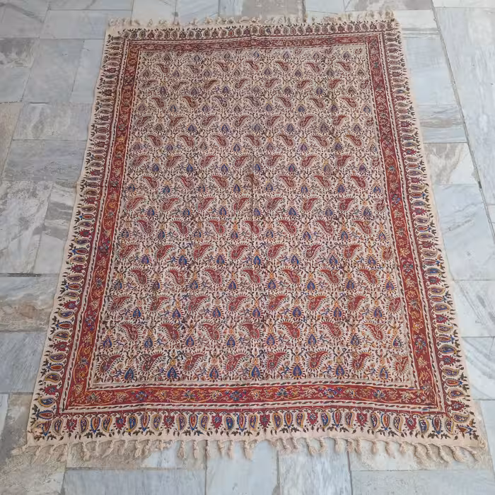 سفره قلمکار  یک و نیم متری شش نفره