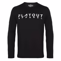 تیشرت آستین بلند یقه گرد نخ پنبه مدل FLATOUT