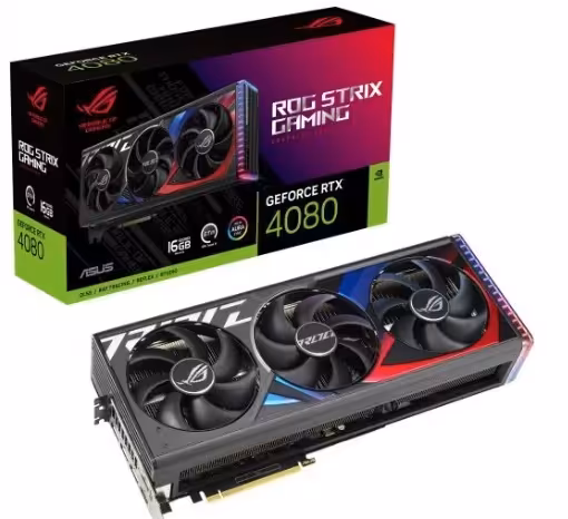 کارت گرافیک ایسوس ROG Strix GeForce RTX 4080 16GB GDDR6X با حافظه 16 گیگابایت