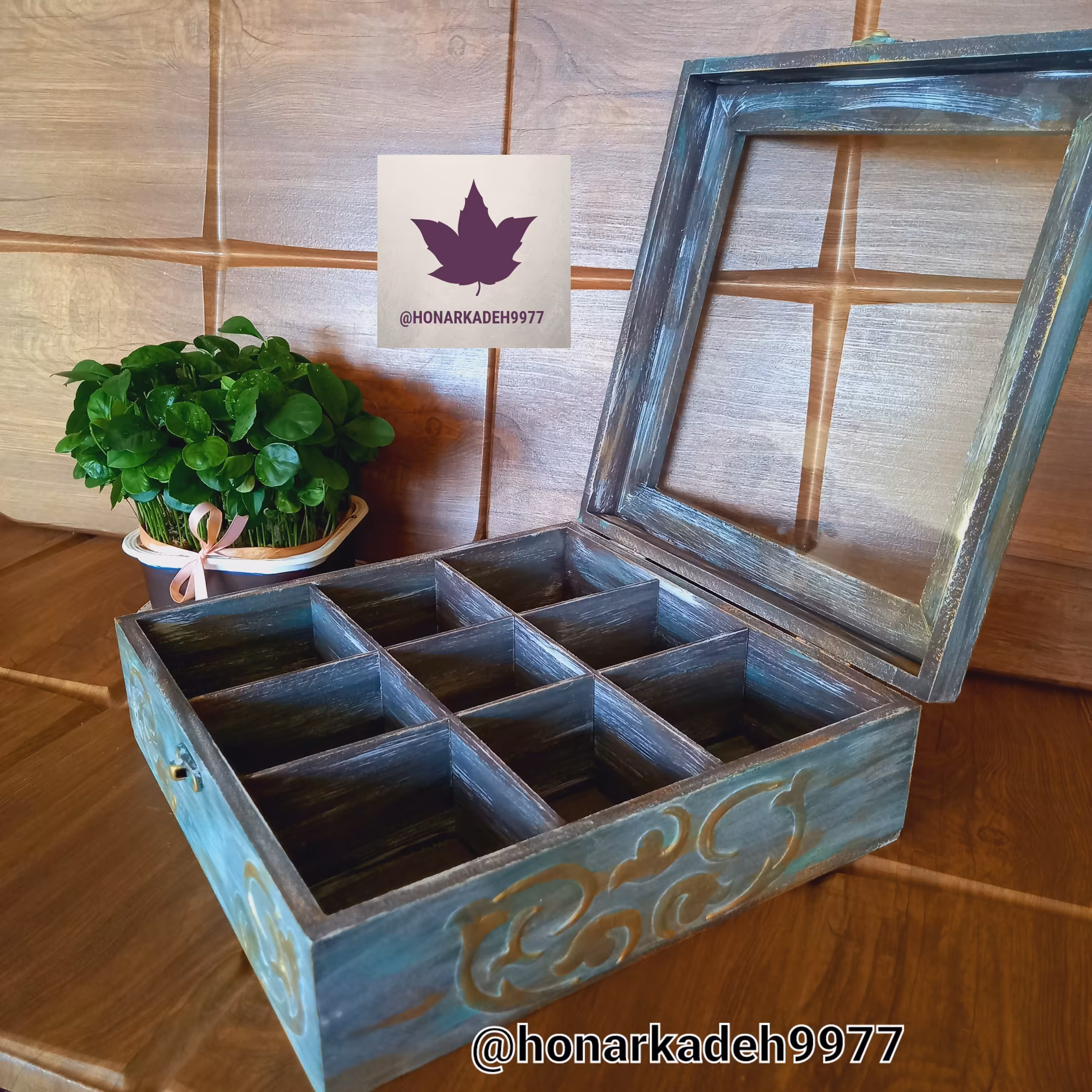 جعبه تنقلات وجواهرات و...،طرح سنتی وبرجسته