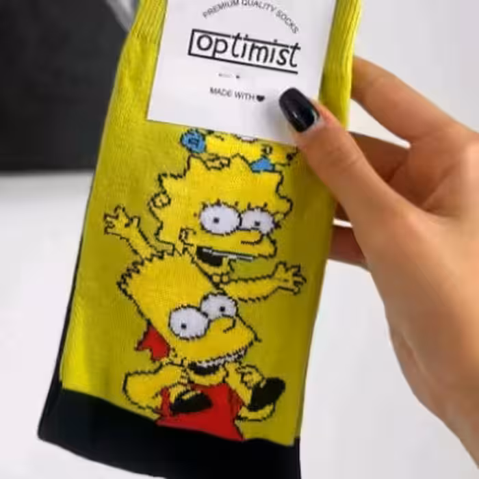 جوراب ساقدار سیمپسون ها خانواده نخ پنبه فری سایز