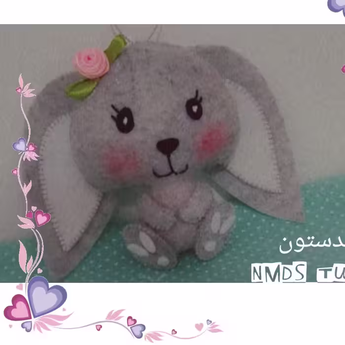 خرگوش آویز نمدی