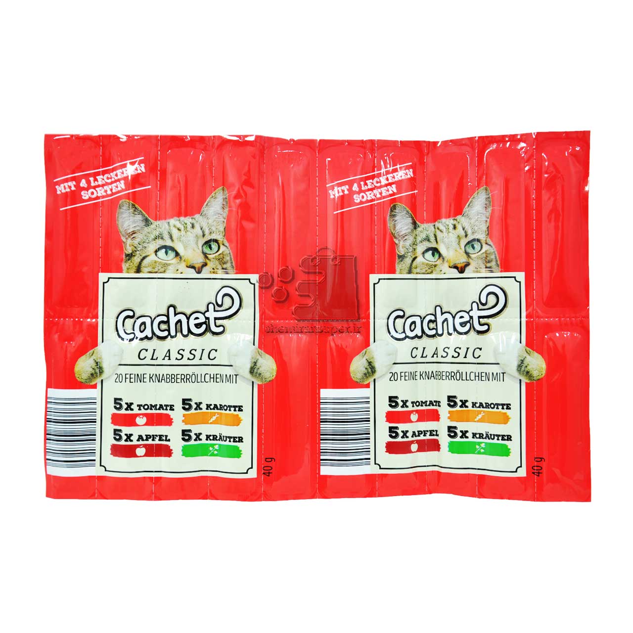 جایزه ( تشویقی ) گربه طعم میوه و سبزیجات 20 عددی کچت - cachet