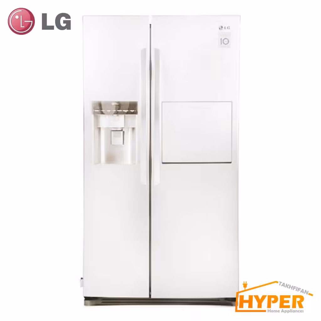 یخچال فریزر ساید بای ساید ال جی SXP45WB سفید چرم