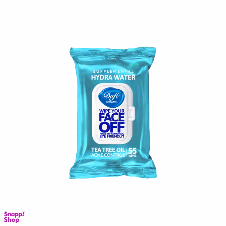 دستمال مرطوب دافی مدل HYDRA WATER بسته 55 عددی