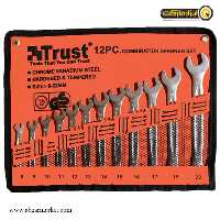 ست آچار یک سر تخت یک سر رینگ تراست 12 عددی مدل C-12PCS-SET