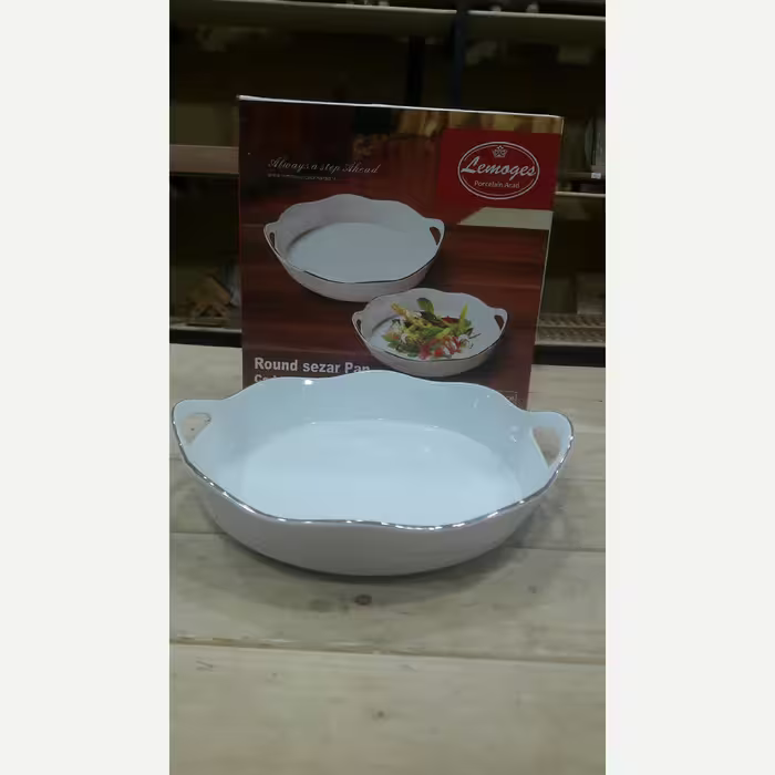 تابه گرد گود دسته دار موج چینی لمون